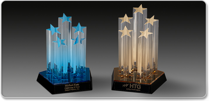 Acrylic Idea Factory 5 Star Columns Awards