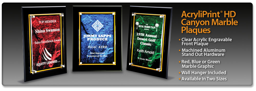 Acrylic Idea Factory AcryliPrint HD Canyon Marble Plaques 