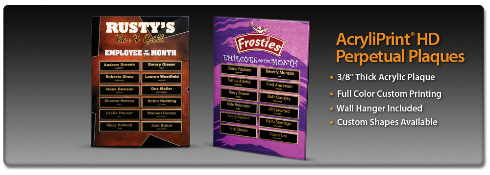 Acrylic Idea Factory Acryliprint HD Perpetual Plaques