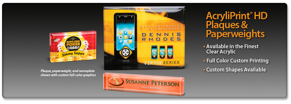 Acrylic Idea Factory AcryliPrint HD Plaques & Paperweights 