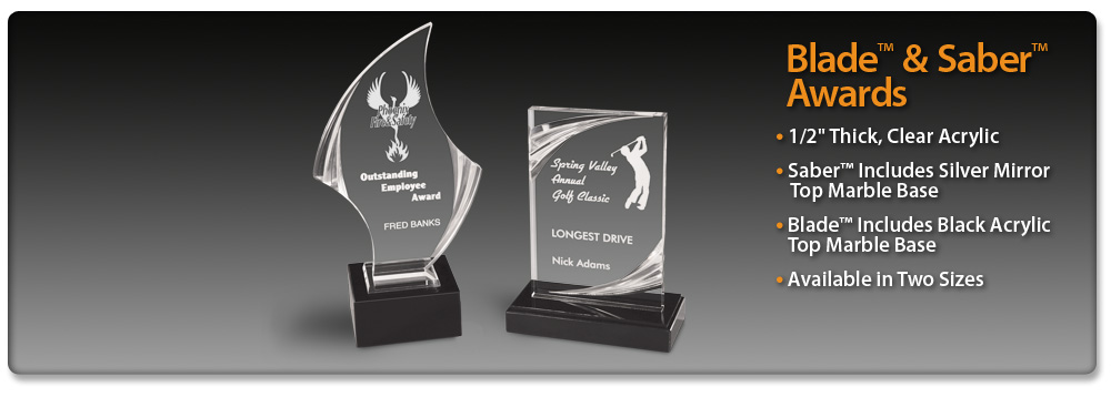 Acrylic Idea Factory Blade and Saber Awards 