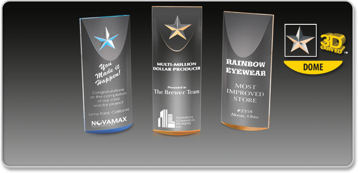 Acrylic Idea Factory Carved Star Awards