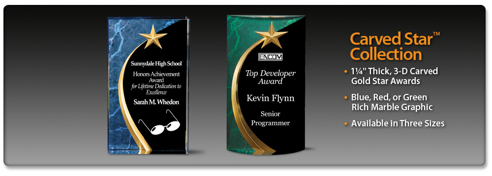 Acrylic Idea Factory Carved Star Collection 