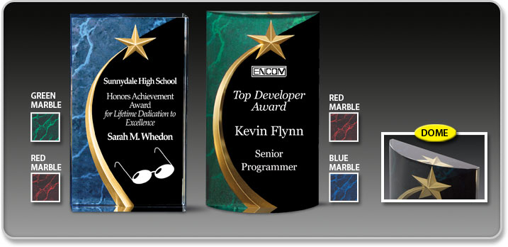 Acrylic Idea Factory Carved Star Collection Awards