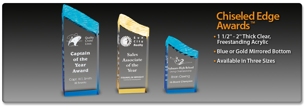 Acrylic Idea Factory Chiseled Edge Awards
