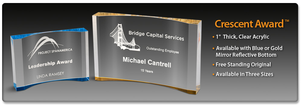 Acrylic Idea Factory Crescent Awards