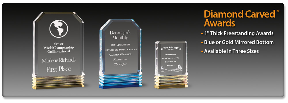 Acrylic Idea Factory Diamond Carved Awards 
