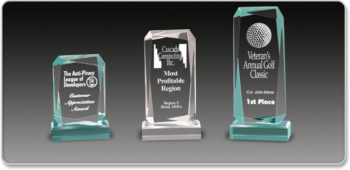 Acrylic Idea Factory Facet Rectangle Awards