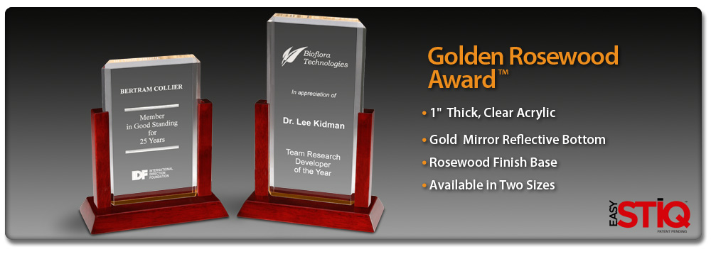 Acrylic Idea Factory Golden Rosewood Award 