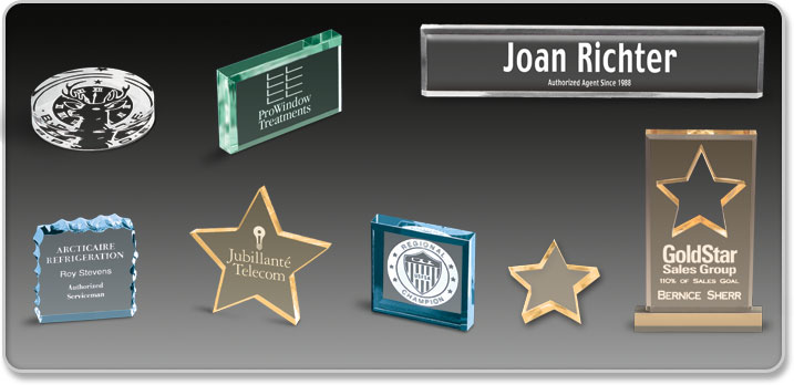 Acrylic Idea Factory Paperweights