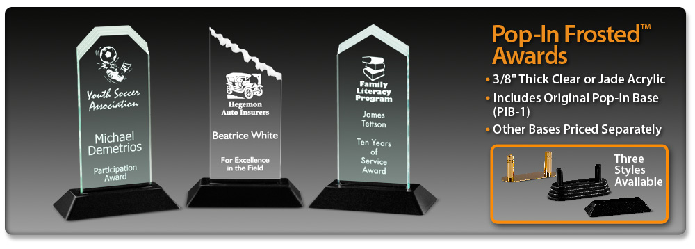 Acrylic Idea Factory Pop-In Frosted Awards