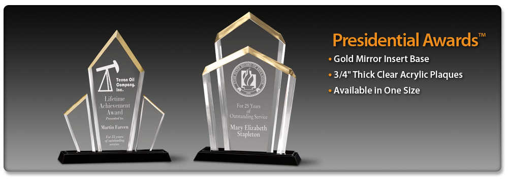 Acrylic Idea Factory Presidential Awards 