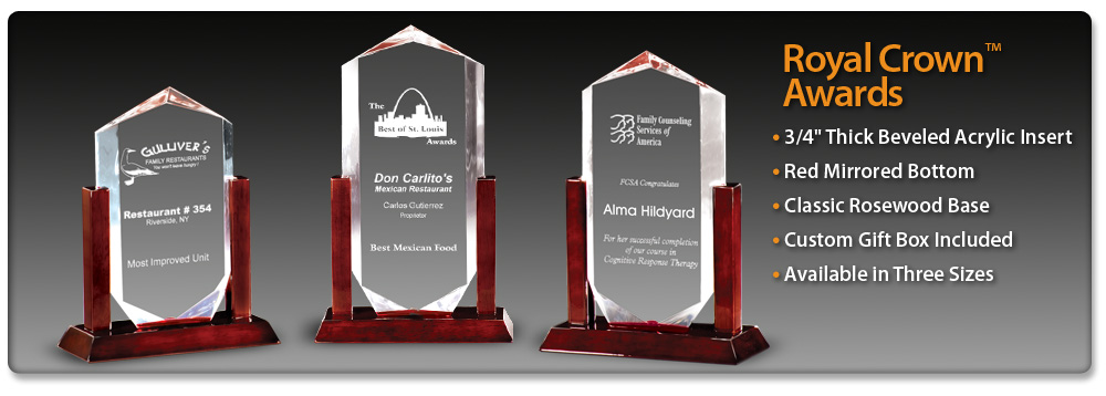 Acrylic Idea Factory Royal Crown Awards 