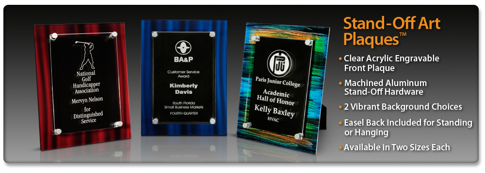 Acrylic Idea Factory Stand-Off Art Plaques