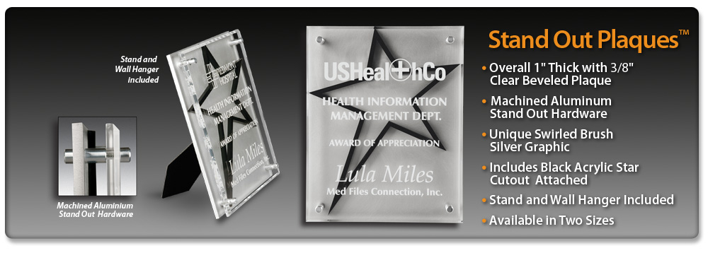 Acrylic Idea Factory Stand Out Plaques